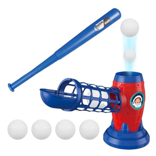 Nuhjytgf Baseball Pitching Machines, Youth Baseball Training Set, Baseball & Tennis Pitching Machine with Balls, Interactive Outdoor Sport Toy Games, Youth Baseball Training, Fun Toy for Kids von Nuhjytgf