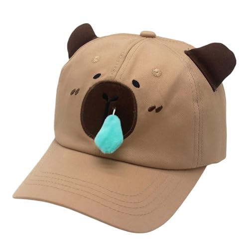 Nuhjytgf Capybara Baseballmütze, Capybara-Liebhabermütze, lustige Tier-Baseballkappe, verstellbare Passform, gesticktes Design, 27 cm, für Cosplay und Mottopartys, Geburtstage oder Ostern Nuhjytgf Capybara Baseballmütze, Capybara-Liebhabermütze, lustige Tier-Baseballkappe, verstellbare Passform, gesticktes Design, 27 cm, für Cosplay und Mottopartys, Geburtstage oder Ostern von Nuhjytgf
