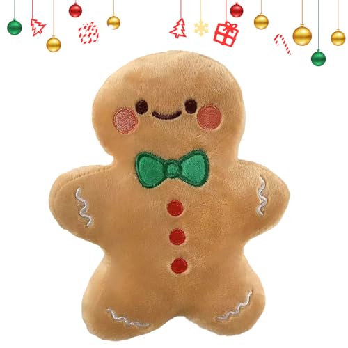 Nuhjytgf Gingerbread Plush,Weihnachtsornament Plüschtier,Niedliche Spielfigur Puppe Dekoration für Zuhause Büro Klassenzimmer Tisch - Stufenteller Deko Für Küche Tisch Wohnzimmer von Nuhjytgf