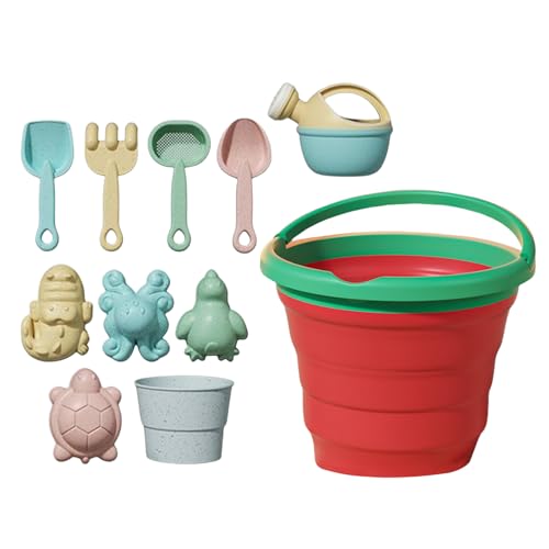 Nuhjytgf Klapper Wassereimer, Strandsandspielzeug, Tragbarer Strandeimer, Kinderfreundliches Design, Helles Und Farbenfrohes Set, 300 G Für Pool, Hinterhof, Camping Oder Sandbox, Outdoor von Nuhjytgf