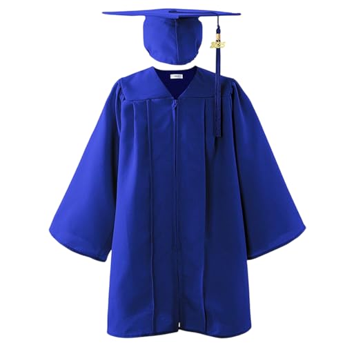 Nuhjytgf Mütze und Kleid für Kinder, bequemes Abschluss-Robe-Quasten-Set, stilvolles 2025 Absolventen-Kostüm, Performance-Kleidung für und Mädchen, blau, 24 digits Nuhjytgf Mütze und Kleid für Kinder, bequemes Abschluss-Robe-Quasten-Set, stilvolles 2025 Absolventen-Kostüm, Performance-Kleidung für und Mädchen, blau, 24 digits von Nuhjytgf