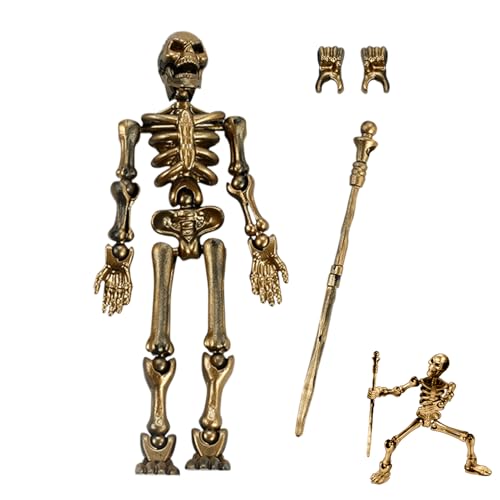 Skelett-Actionfigur, Bewegliche Figuren Mit Gelenken, Flexibles Skelettmodell, Einfach Zusammenzubauen, Magnetische Funktion, 14,1 Cm, Zum Basteln Oder Als Schreibtisch-Display, Für Zuhause, Bücherreg Skelett-Actionfigur, Bewegliche Figuren Mit Gelenken, Flexibles Skelettmodell, Einfach Zusammenzubauen, Magnetische Funktion, 14,1 Cm, Zum Basteln Oder Als Schreibtisch-Display, Für Zuhause, Bücherreg von Nuhjytgf