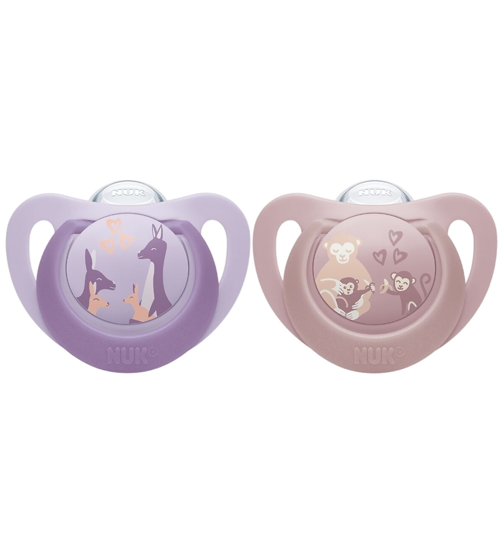 Nuk Schnuller - 2er-Pack - First Choice - Monkey/Känguru - Lilac - Nuk - 18-36 mt - Schnuller Nuk Schnuller - 2er-Pack - First Choice - Monkey/Känguru - Lilac - Nuk - 18-36 mt - Schnuller von Nuk