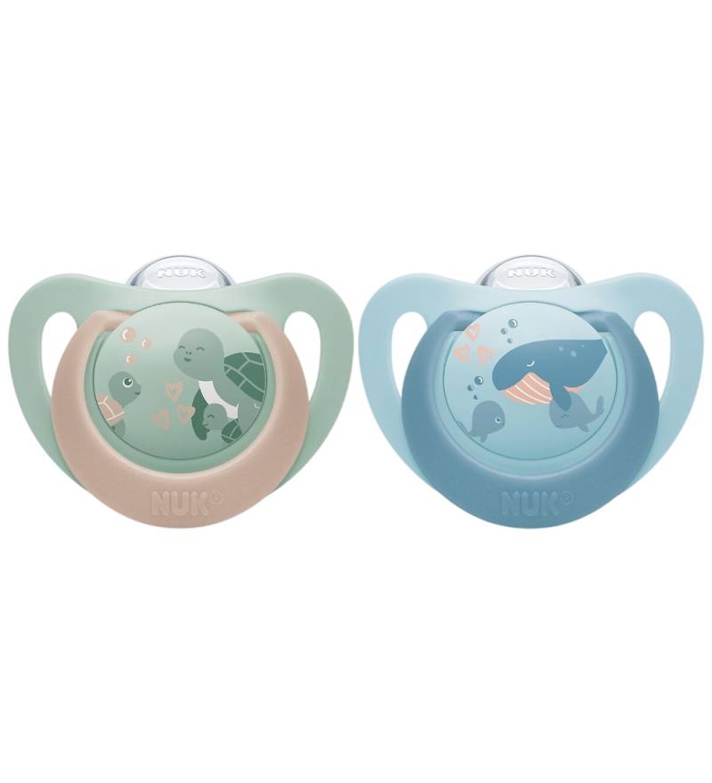 Nuk Schnuller - 2er-Pack - First Choice - Turtle/Whale - Grün/Bl - Nuk - 18-36 mt - Schnuller Nuk Schnuller - 2er-Pack - First Choice - Turtle/Whale - Grün/Bl - Nuk - 18-36 mt - Schnuller von Nuk