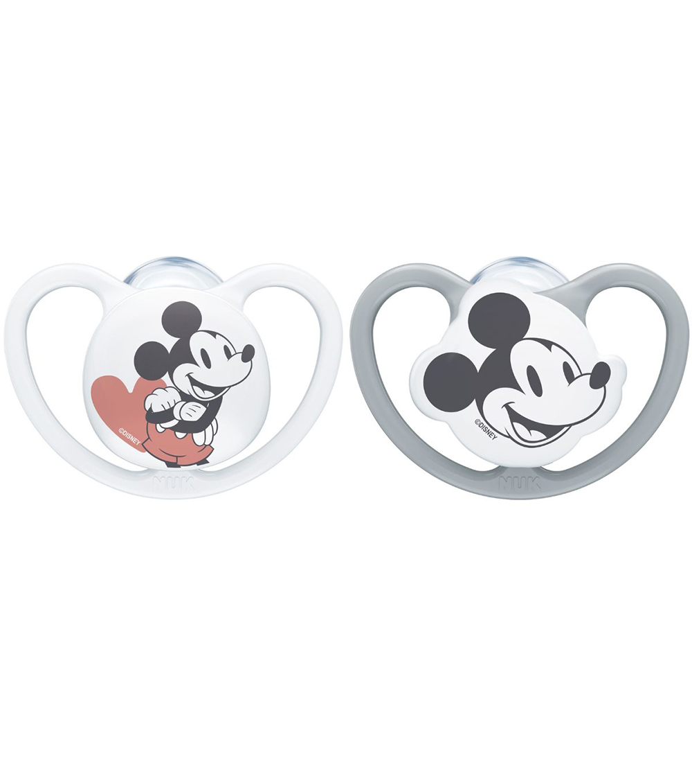 Nuk Schnuller - Space - 2er-Pack - Mickey Mouse - Grau/Weiß - Nuk - 6-18 mt - Schnuller Nuk Schnuller - Space - 2er-Pack - Mickey Mouse - Grau/Weiß - Nuk - 6-18 mt - Schnuller von Nuk