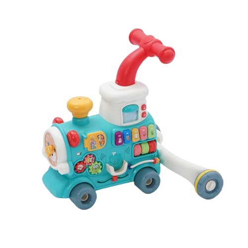 3-in-1 Lauflernwagen mit 9 pädagogischen Spielmodi, Licht & Musik, Sprühnebel-Effekt Multifunktionaler Baby Walker, Laufhilfe für Kleinkinder (6-36 Monate) von Nukdey