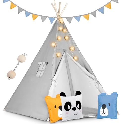 Kinderzelt Tipi Teepee Wigwam Nukido NK-400 mit Kissen Girlande und Stabilisator im Set Kinderzelt Tipi Teepee Wigwam Nukido NK-400 mit Kissen Girlande und Stabilisator im Set von Nukido