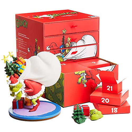 CC Countdown Characters von Numskull 2023 Dr Seuss Der Grinch Sammlerfigur - Offizielle Der Grinch Merchandise - Zusammenbaubare Charakterstatue von numskull