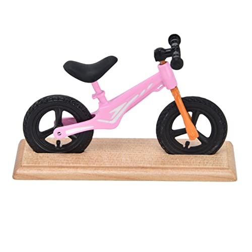 Nunafey Mini-Fahrradmodell, Verbundholz, schönes Puppenhaus-Mini-Fahrrad, feine Details zur Dekoration Rosa Nunafey Mini-Fahrradmodell, Verbundholz, schönes Puppenhaus-Mini-Fahrrad, feine Details zur Dekoration Rosa von Nunafey