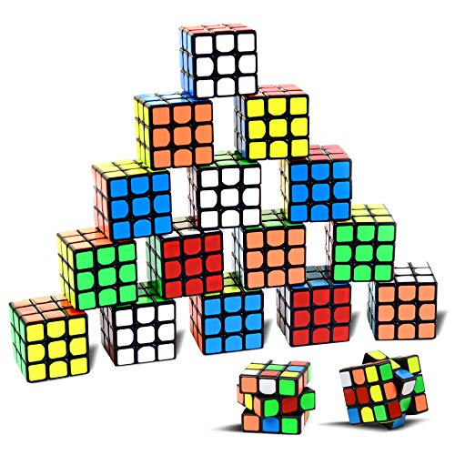 Party Puzzle Spielzeug, 18 Pack Mini Würfel Set Party Favors Cube Puzzle,1.18 "Puzzle Magic Cube umweltfreundliche Safe Material mit lebendigen Farbe, Party Puzzle Spiel für Jungen Mädchen Kinder von Nunki Toy