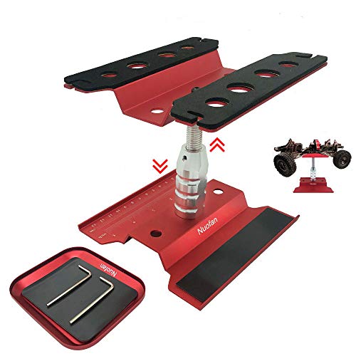 RC Car Work Stand Aluminium Reparatur Workstation mit Schraubablage für 1/8 1/10 1/12 1/16 Traxxas Axial Arrma Redcat Crawler Monster Truck RC Car Work Stand Aluminium Reparatur Workstation mit Schraubablage für 1/8 1/10 1/12 1/16 Traxxas Axial Arrma Redcat Crawler Monster Truck von Nuofan