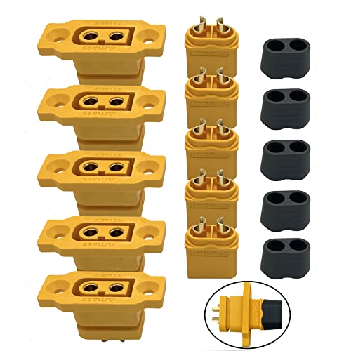 Nuofany 5Paar XT60E-F Buchsenstecker XT60h XT60 männlich Bullet Connector Kabelstecker für RC FPV Lipo Akku RC Quadcopter Nuofany 5Paar XT60E-F Buchsenstecker XT60h XT60 männlich Bullet Connector Kabelstecker für RC FPV Lipo Akku RC Quadcopter von Nuofany