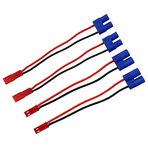Nuofany 2 Paar JST zu EC3 Männlich Weiblich Lipo Akku Stecker Adapter mit 10 cm 20 AWG Draht für RC FPV Racing Drone Multicopter Quadcopter Gimbal Aerial Camera RC Cars Nuofany 2 Paar JST zu EC3 Männlich Weiblich Lipo Akku Stecker Adapter mit 10 cm 20 AWG Draht für RC FPV Racing Drone Multicopter Quadcopter Gimbal Aerial Camera RC Cars von Nuofany