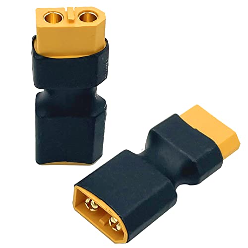 Nuofany 2Packs XT60 Stecker auf Buchse kein Drahtadapter, XT60 Stecker Adapter für RC FPV Auto Flugzeug Drone LiPo Batterie Nuofany 2Packs XT60 Stecker auf Buchse kein Drahtadapter, XT60 Stecker Adapter für RC FPV Auto Flugzeug Drone LiPo Batterie von Nuofany