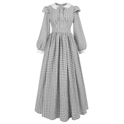 Nuoqi Damen Bürgerkriegskleid, Regency-Kostüm, Kolonial-Pärie-Kleid, 1860er-Jahre-Bürgerkrieg, Ballkleid, Kostüm, Grau, XXL Nuoqi Damen Bürgerkriegskleid, Regency-Kostüm, Kolonial-Pärie-Kleid, 1860er-Jahre-Bürgerkrieg, Ballkleid, Kostüm, Grau, XXL von Nuoqi