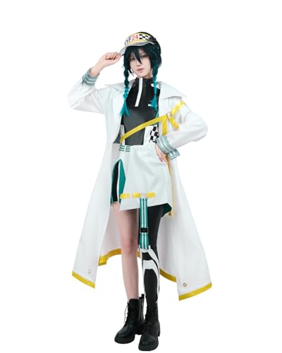 Nuoqi Genshin Impact Venti Cosplay-Kostüm für Damen, Rennanzug, Outfit für Venti, Cosplay, Weiss/opulenter Garten, X-Large Nuoqi Genshin Impact Venti Cosplay-Kostüm für Damen, Rennanzug, Outfit für Venti, Cosplay, Weiss/opulenter Garten, X-Large von Nuoqi