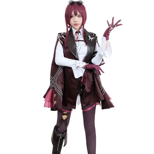 Nuoqi Kafka Cosplay Kafka Honkai Star Rail Cosplay Erwachsene Anime Cosplay Kostüm für Frauen, Lila Kafka, XXL Nuoqi Kafka Cosplay Kafka Honkai Star Rail Cosplay Erwachsene Anime Cosplay Kostüm für Frauen, Lila Kafka, XXL von Nuoqi
