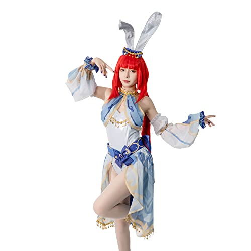Nuoqi Nilou Cosplay Bunny Anzug Bunny Girl Nilouu Cosplay Erwachsene Bunny Kostüm Plus Size 3XL von Nuoqi