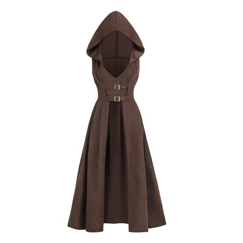 Nuoqi Renaissance Kostüm Damen Pirat Bauer Korsett Hoodie Kleid mit Taschen XXL Nuoqi Renaissance Kostüm Damen Pirat Bauer Korsett Hoodie Kleid mit Taschen XXL von Nuoqi