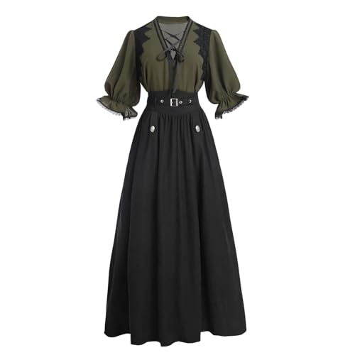 Nuoqi Viktorianisches Kleid für Damen, 18. Jahrhundert, edwardianisches Kleid, kurzärmelig, Renaissance-Ballkleid, Größe XXL Nuoqi Viktorianisches Kleid für Damen, 18. Jahrhundert, edwardianisches Kleid, kurzärmelig, Renaissance-Ballkleid, Größe XXL von Nuoqi