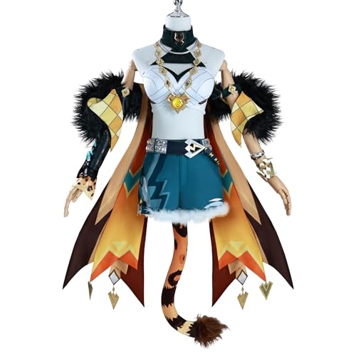 Nuoqi Xilonen Cosplay Kostüm Genshin Cosplay Impact Cosplay Kostüme Komplettes Set Halloween XXL Nuoqi Xilonen Cosplay Kostüm Genshin Cosplay Impact Cosplay Kostüme Komplettes Set Halloween XXL von Nuoqi