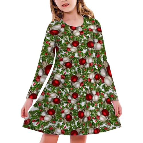 Nuqqichongtian Mädchen Prinzessin Party Weihnachten Langarm Kleider Kostüm Für Mädchen Länge Nuqqichongtian Mädchen Prinzessin Party Weihnachten Langarm Kleider Kostüm Für Mädchen Länge von Nuqqichongtian