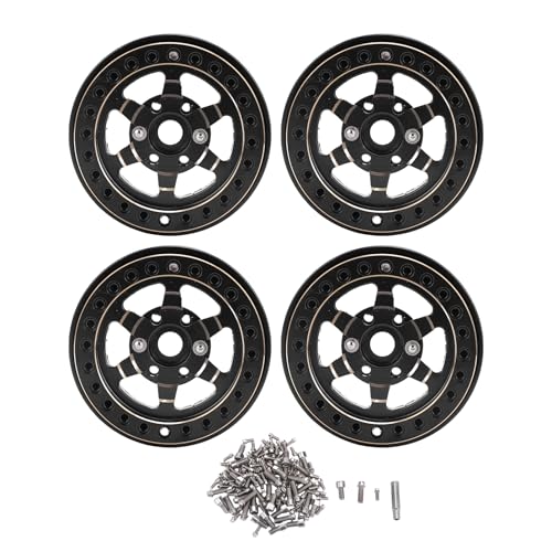 Nurnesy 4pcs 1,9 -Zoll -Messing -Beadlock - für 1/10 RC -Autos - Langlebige Schwarze Elektrophorese -Ersatzteile Nurnesy 4pcs 1,9 -Zoll -Messing -Beadlock - für 1/10 RC -Autos - Langlebige Schwarze Elektrophorese -Ersatzteile von Nurnesy