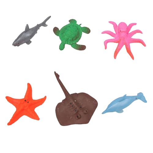 Nurnesy 6PCS Wasser Wachsende Spielzeug Simulierte Erweiterbare Ozeanische Tiere Pädagogisches Spielzeug Kleinkinder Mädchen von Nurnesy