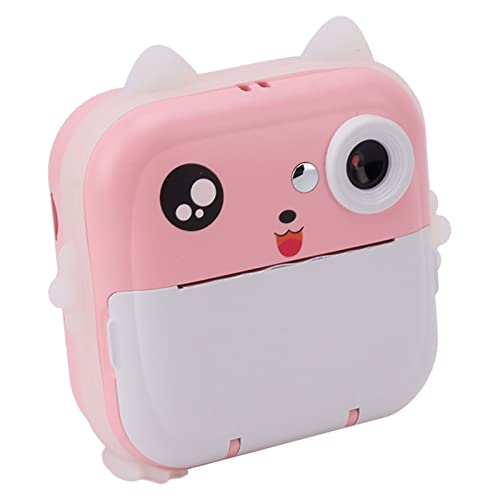 Nurnesy Digitaldruckkamera 24MP 5V 1080P 720P 2,4 Zoll Display USB Sofortdruckkamera für Mädchen Kleinkind (Rosa) von Nurnesy