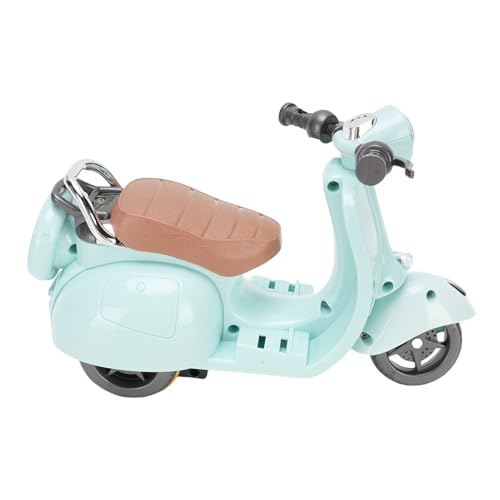 Nurnesy Electric Doll Scooter -Spielzeug - mit Musik & Lichtern, Rotierender Funktion, Desktop -Ornamentfahrzeug (Blau) von Nurnesy