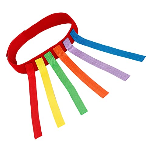 Nurnesy Fangen Schwanztrainingsausrüstung, Rotes Ziehgürtel -Spiel Requisite für, Lustige Kindergärtner Spielen mit 6 Schwänzen, Kindergarten -Schwanz -Ziehgürtel, K (Erwachsenentyp) von Nurnesy