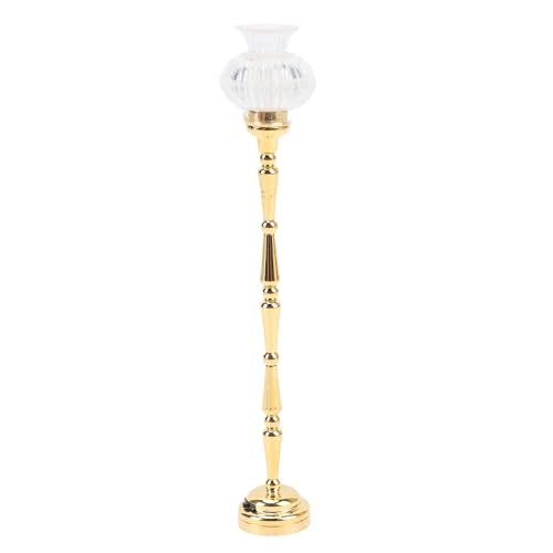 Nurnesy LED -Miniaturpuppenhauslampe, Puppenhaus -Miniatur -Stehlampe, Kompliziertes Design, Tragbare und Niedliche Requisite für Dollhouse und Mikrolandschaft von Nurnesy