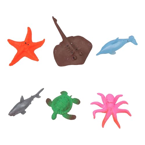 Nurnesy Meerestiere im Wasser wachsen Spielzeug für Kinder – Set mit 6 wachsenden Tieren im Wasser – Partygeschenke zum Thema Ozean unter dem Meer von Nurnesy