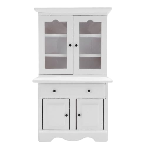 Nurnesy Puppenhausschrank Im Maßstab 1:12, Miniaturschrank mit zu öffnenden Türen für Realistisches Mini-Bücherregal für Puppenhaus-Miniaturmöbel Nurnesy Puppenhausschrank Im Maßstab 1:12, Miniaturschrank mit zu öffnenden Türen für Realistisches Mini-Bücherregal für Puppenhaus-Miniaturmöbel von Nurnesy