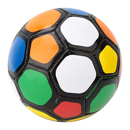 Nurnesy Sportfußballkinder Training Fußballgröße 13 cm/5,1 Zoll mit Präzision für Verbesserte Kontrolle und Stabilität, Kinderfußballtraining, Leichtgewichtsfußballball (Bunte Bälle) von Nurnesy