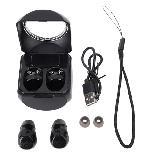 Nurnesy Stylish Matte Black True Wireless Ohrhörer | mit Ladefall | Aktive Rauschunterdrückung | Comfort Fit Design für Wirtschaft, Reisen und Schlaf Nurnesy Stylish Matte Black True Wireless Ohrhörer | mit Ladefall | Aktive Rauschunterdrückung | Comfort Fit Design für Wirtschaft, Reisen und Schlaf von Nurnesy