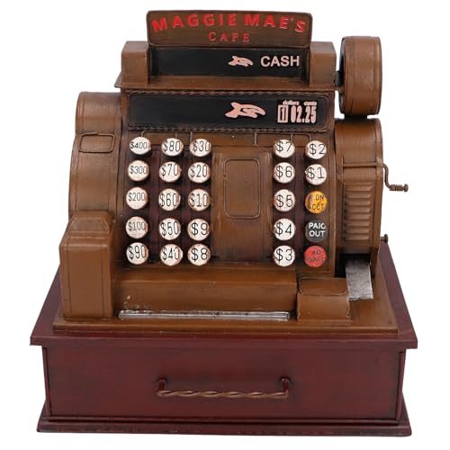 Nurnesy Vintage-Registrierkassen-Dekoration, Registrierkassen-Eisenkunst-Requisiten, Dekorative Verzierung, Stressabbauendes Vintage-Registrierkassen-Dekormodell für Büro und Zuhause Nurnesy Vintage-Registrierkassen-Dekoration, Registrierkassen-Eisenkunst-Requisiten, Dekorative Verzierung, Stressabbauendes Vintage-Registrierkassen-Dekormodell für Büro und Zuhause von Nurnesy