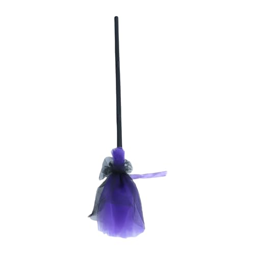 Nurnesy Violet Plastic Witch Broom Prop - Flying Broomstick Dekor für Festivals, Kostümpartys und Schulaufführungen Nurnesy Violet Plastic Witch Broom Prop - Flying Broomstick Dekor für Festivals, Kostümpartys und Schulaufführungen von Nurnesy