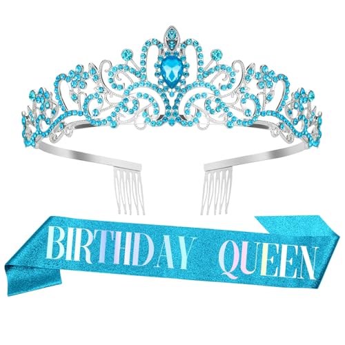 Krone Geburtstag,Diadem Blau,Krone Damen,Geburtstagskrone Erwachsene,Krone Gold,Tiara Damen,Schärpe Geburtstag,Crystal Crown,Birthday Queen,Prom Queen Schärpe Halloween,Geburtstags Krone Krone Geburtstag,Diadem Blau,Krone Damen,Geburtstagskrone Erwachsene,Krone Gold,Tiara Damen,Schärpe Geburtstag,Crystal Crown,Birthday Queen,Prom Queen Schärpe Halloween,Geburtstags Krone von Nurplexl
