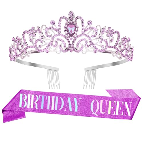 Krone Geburtstag,Diadem Violett,Krone Damen,Geburtstagskrone Erwachsene,Krone Gold,Tiara Damen,Schärpe Geburtstag,Crystal Crown,Birthday Queen,Prom Queen Schärpe Halloween,Geburtstags Krone Krone Geburtstag,Diadem Violett,Krone Damen,Geburtstagskrone Erwachsene,Krone Gold,Tiara Damen,Schärpe Geburtstag,Crystal Crown,Birthday Queen,Prom Queen Schärpe Halloween,Geburtstags Krone von Nurplexl