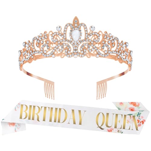 Krone Geburtstag,Geburtstagskrone Erwachsene,Schärpe Geburtstag,Geburtstagskrone Mädchen,Schärpe Bedrucken,Prinzessin Krone,Birthday Crown Birthday Queen Tiara Krone Frauen Party Accessoires Krone Geburtstag,Geburtstagskrone Erwachsene,Schärpe Geburtstag,Geburtstagskrone Mädchen,Schärpe Bedrucken,Prinzessin Krone,Birthday Crown Birthday Queen Tiara Krone Frauen Party Accessoires von Nurplexl