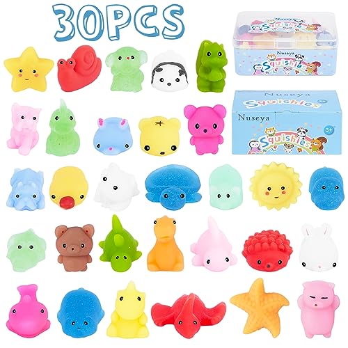 Nuseya Mochi Squishy Quetschspielzeug, 30 Stück Keine Duplikate Kawaii Squishy-Fidget-Toy für Partygeschenke Weihnachten Geburtstag Geschenk für Kinder Mädchen Jungen Ostern Klassenzimmer Belohnungen Nuseya Mochi Squishy Quetschspielzeug, 30 Stück Keine Duplikate Kawaii Squishy-Fidget-Toy für Partygeschenke Weihnachten Geburtstag Geschenk für Kinder Mädchen Jungen Ostern Klassenzimmer Belohnungen von Nuseya