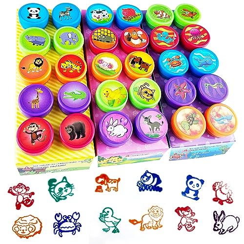 Nutabevr 30 Stück Selbstfärbende Stempel Set, Mehrfarbige Tiere Stempelset, Niedliche Spielzeugstempel aus Plastik, für Klassenzimmer Belohnungen, Party Taschenfüller, Kindergeburtstag Partygeschenk Nutabevr 30 Stück Selbstfärbende Stempel Set, Mehrfarbige Tiere Stempelset, Niedliche Spielzeugstempel aus Plastik, für Klassenzimmer Belohnungen, Party Taschenfüller, Kindergeburtstag Partygeschenk von Nutabevr