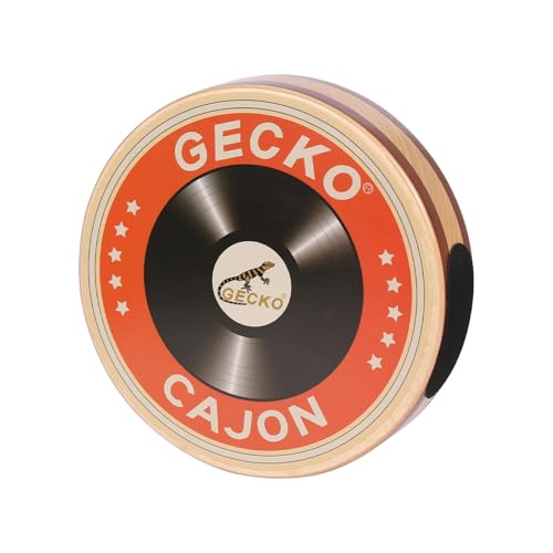 Gecko Cajon Holztrommel-Handtrommel-Single-Board-Percussion-Instrument mit Trage Tasche tragbare Box-Trommel für Anfänger auf Reisen Party Hand Drums Birke Wood Sapeli von NutriEss