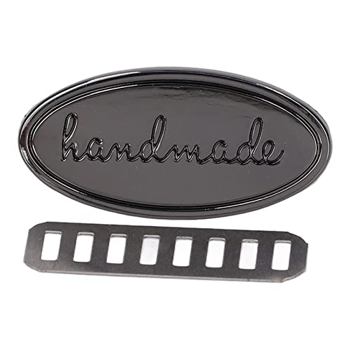 Hand Made Labels Umweltfreundlich Langlebig Hochwertige DIY Tags für Taschen Geldbörsen 5 Sets aus Legierung von NutriEss