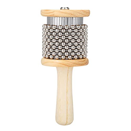 Holz Cabasa Percussion Instrument Kleine Größe Kinder Musikinstrument Schüttelrassel für Schüler Kinder Kids Holz Silber 18.5cm Holz Cabasa Percussion Instrument Kleine Größe Kinder Musikinstrument Schüttelrassel für Schüler Kinder Kids Holz Silber 18.5cm von NutriEss