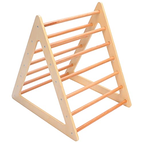 Kletterdreieck Holz Klappbar Kletterleiter Spielgerät für Kinder und Kleinkinder Förderung Motorik aus Birke Buche Größe 74x60x76cm von NutriEss