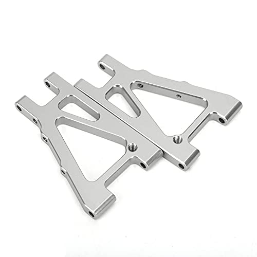 NutriEss Alloy Front Unterarm Upgrade -Teile Kyosho 4WD Optima 1/10 Off Road Vehicle Gelb 2pcs Verbesserte Leistung (Silber) von NutriEss