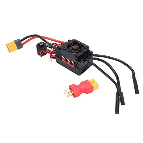 NutriEss Bürstenloser ESC wasserdichte elektronische Geschwindigkeit Controller 60A Hochleistungs -RC -Modellauto -Zubehör mit XT60 bis T -Stecker für 1/10 -Skala -Fernbedienungsfahrzeuge NutriEss Bürstenloser ESC wasserdichte elektronische Geschwindigkeit Controller 60A Hochleistungs -RC -Modellauto -Zubehör mit XT60 bis T -Stecker für 1/10 -Skala -Fernbedienungsfahrzeuge von NutriEss