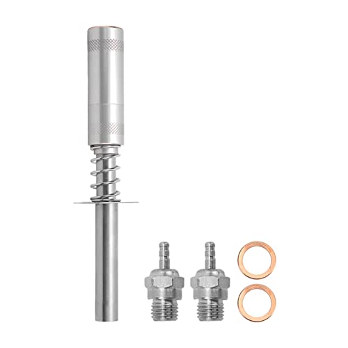 NutriEss Glow Plug Igniter RC Starter Kit Compact Leichter Motorzünder für RC Oil betriebene Autoschiff Methanol Motor Aluminiumlegierung Material mit N3 Glow Stecker und Unterlegscheiben (You Color) von NutriEss